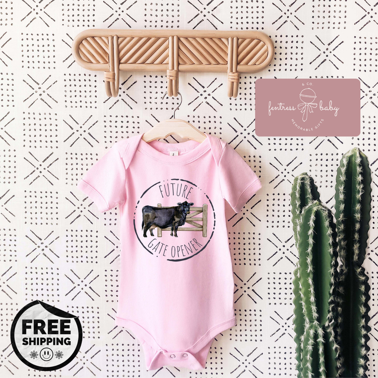 Future Gate Opener Pregnancy Announcement Onesie