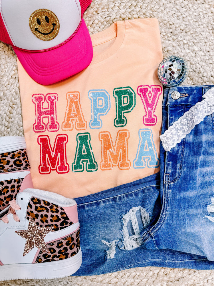 Happy Mama Bella Canvas Graphic Tee