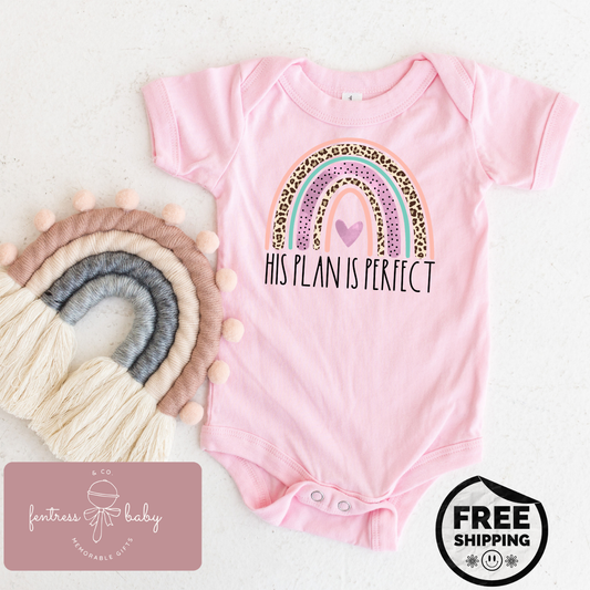 His Plan Is Perfect Pregnancy Announcement Onesie