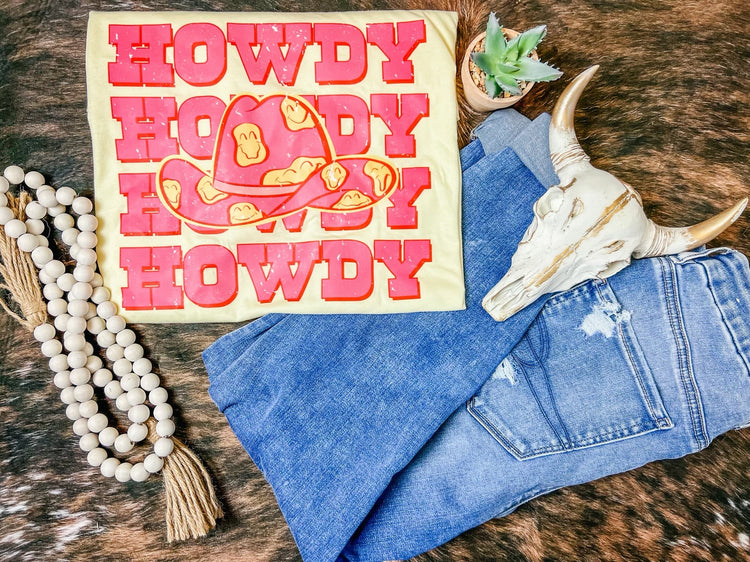 Howdy Stacked Bella Canvas Graphic Tee
