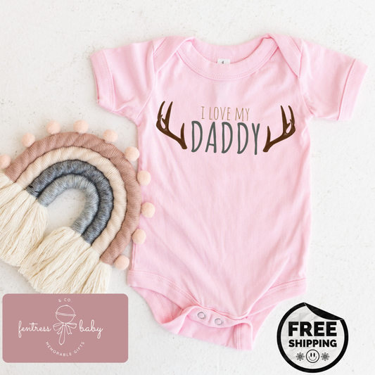 I Love My Daddy Pregnancy Announcement Onesie