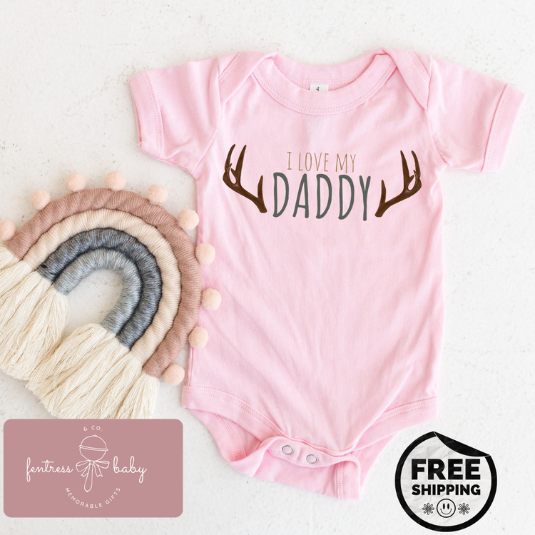 I Love My Daddy Pregnancy Announcement Onesie