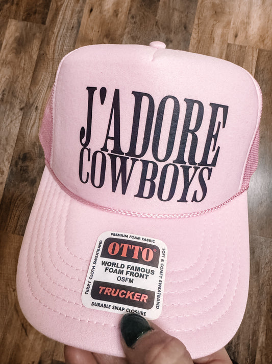 J'Adore Cowboys DTF Printed Hat
