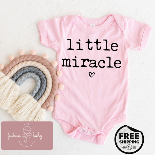 Little Miracle Pregnancy Announcement Onesie