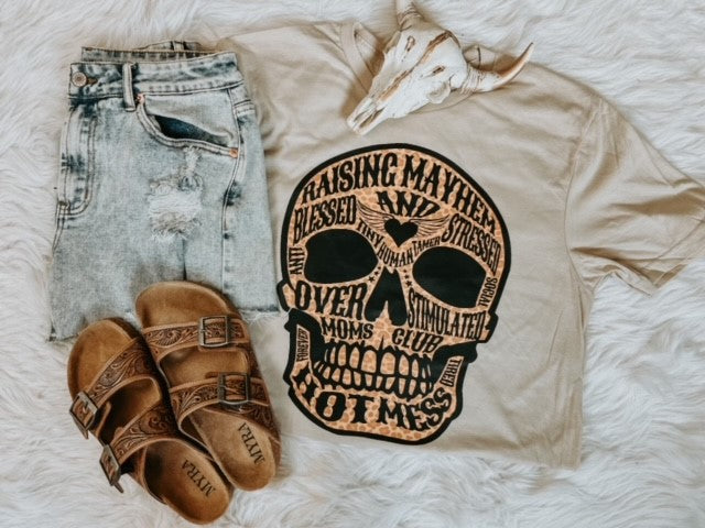 Raising Mayhem Skull Gildan Graphic Tee
