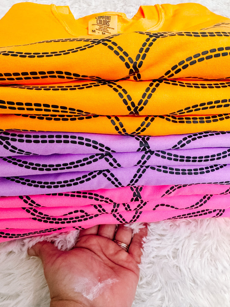 Western Neon Stitch Comfort Colors Graphic Tee