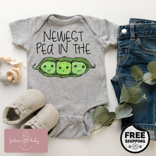 Newest Pea In The Pod Pregnancy Announcement Onesie