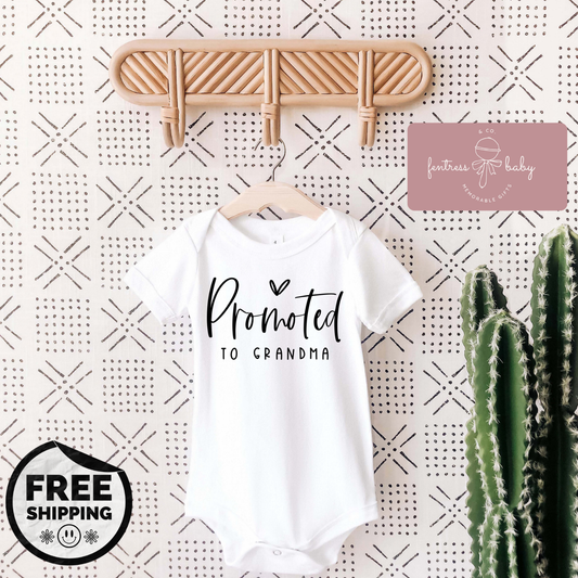 Promoted To Grandma Pregnancy Announcement Onesie