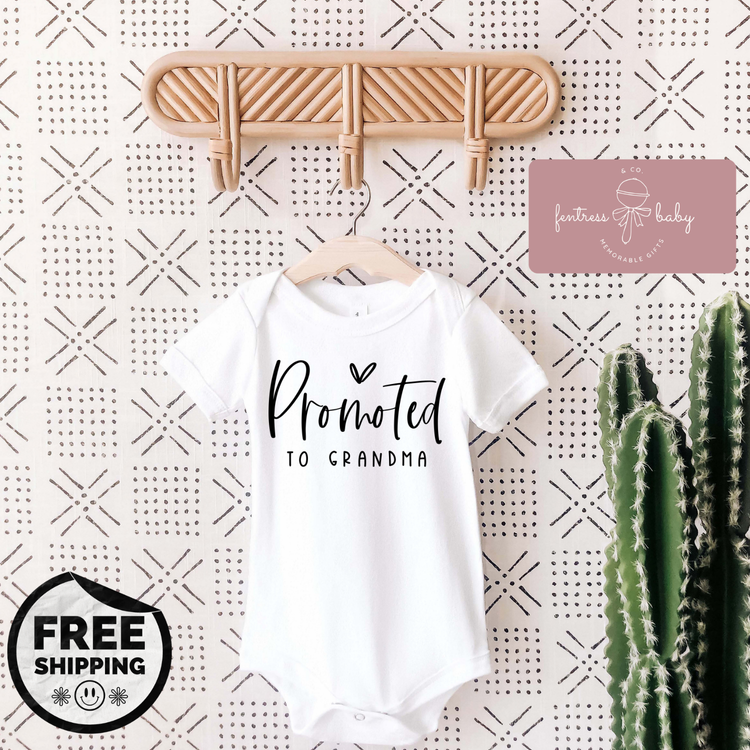 Promoted To Grandma Pregnancy Announcement Onesie