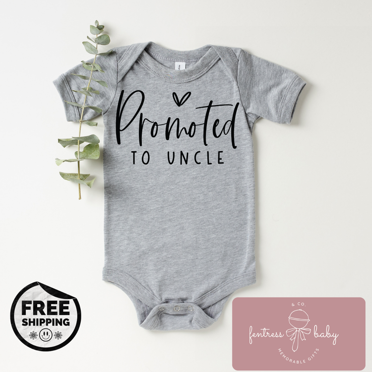Promoted To Uncle Pregnancy Announcement Onesie