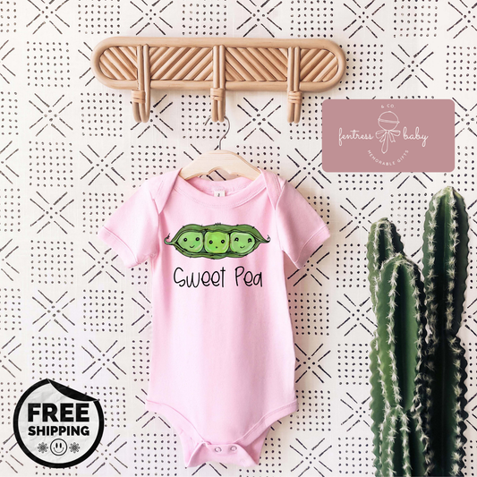 Sweet Pea Pregnancy Announcement Onesie