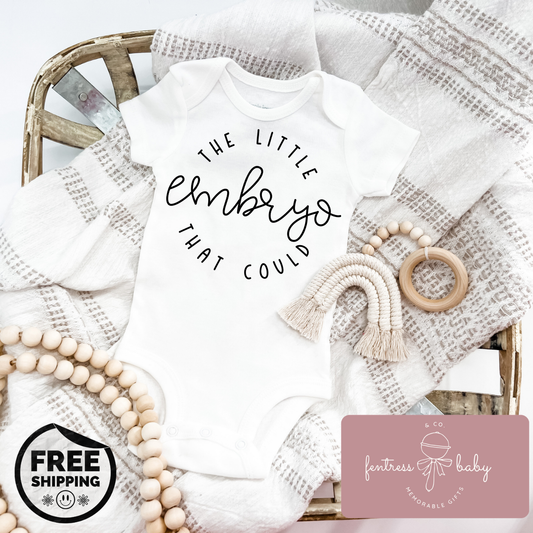 The Little Embryo That Could Pregnancy Announcement Onesie