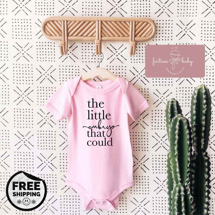 The Little Embryo That Could Pregnancy Announcement Onesie