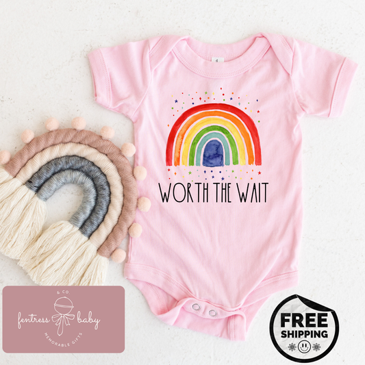 Worth The Wait Pregnancy Announcement Onesie